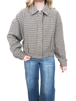 Houndstooth Pattern Jacket