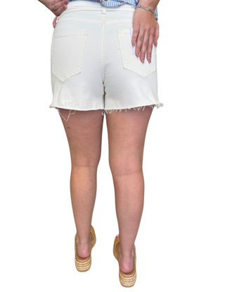 Super High Rise Mom Shorts With Drawstring Details