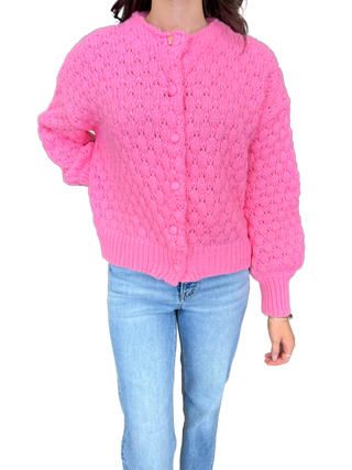 Bubble Sleeve Cardigan