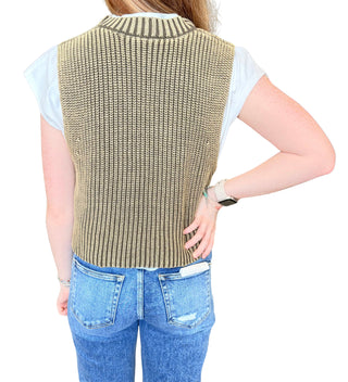 Sweater Vest With Jersey Top Combo