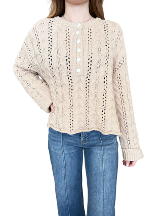 Cable Knit Sweater Top