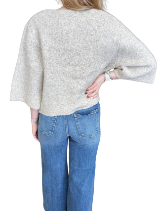 Big Button Cropped Cardigan