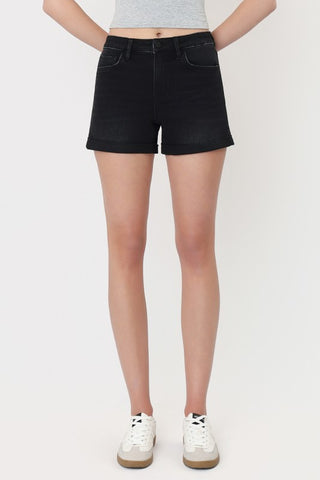 Black High Rise Super Soft Shorts