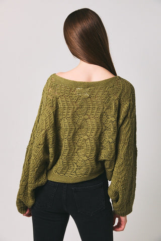 Long Sleeve Crochet Cardigan