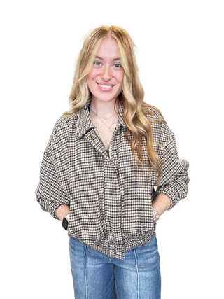 Houndstooth Pattern Jacket