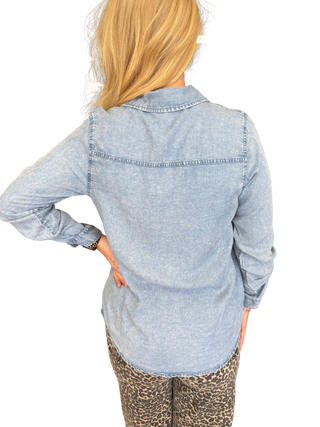 Chambray Shirt With Pocket