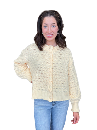 Bubble Sleeve Cardigan