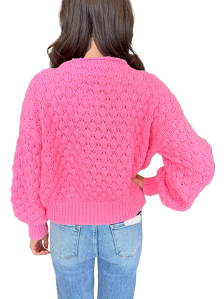 Bubble Sleeve Cardigan