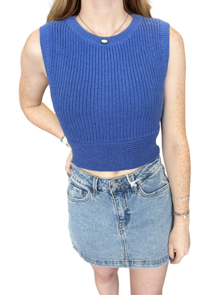 Back Bow Detail Sleeveless Sweater