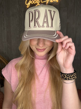 Pray Embroidered Detail Hat