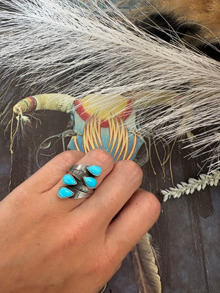 Thomas Yazzie Navajo Handmade Adjustable Ring