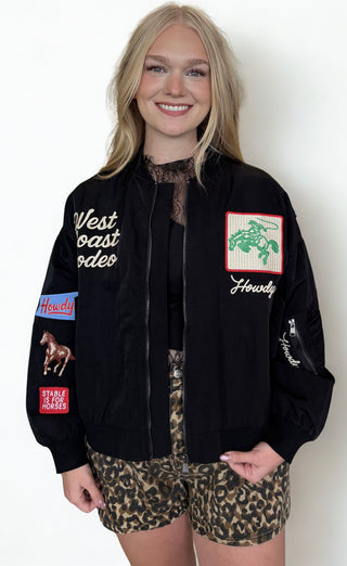 Black West League Varsity Love Bomber