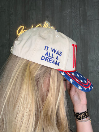 "1776" On Tan Hat With Patch Work