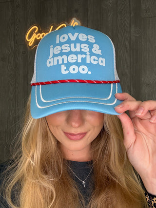Loves Jesus And America Too Hat