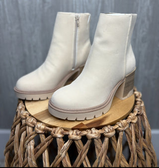 MIA NATHAN BEIGE HEELED BOOTIE