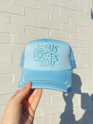 Blue Jesus Love You Hat