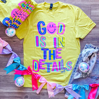 "God Is In The Details" Yellow T-Shirt
