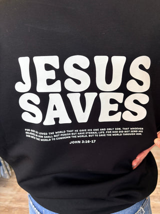 "Jesus Saves" Comfy Pullover