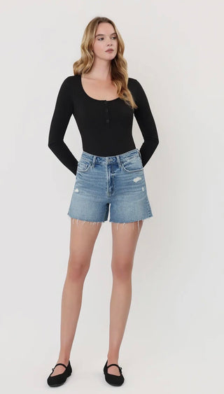 Super High Rise A Line Shorts