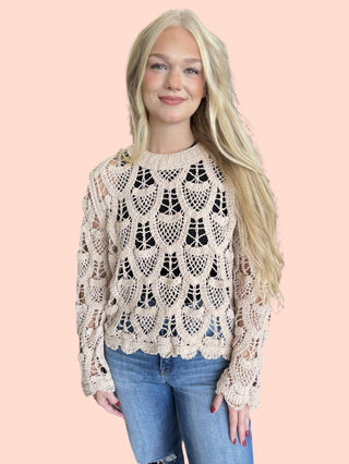 Crochet Knitted Sweater