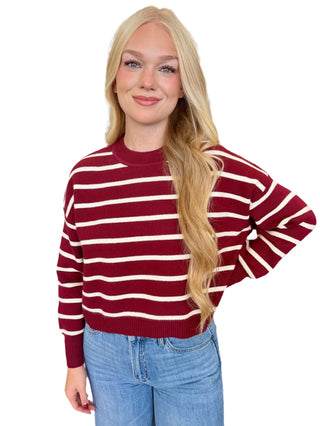 Striped Cropped Sweater