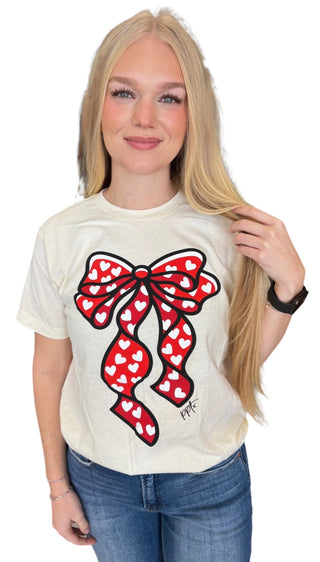 Big Heart Bow Graphic T-Shirt