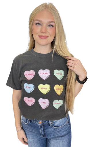 Candy Heart Graphic T-Shirt