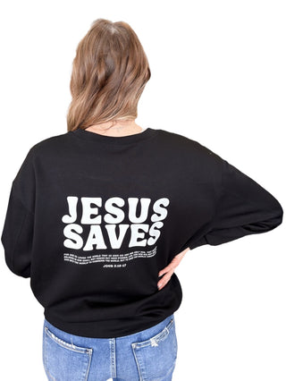 "Jesus Saves" Comfy Pullover