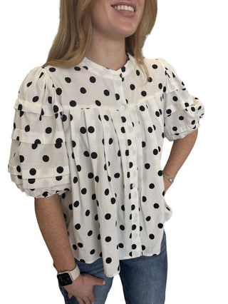 Brynlee Polka Dot Shirt