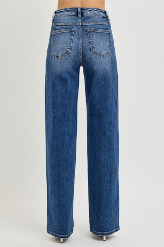 TC-High Rise-Wide Baggy Jeans