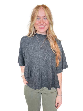 High Neck Knit Top