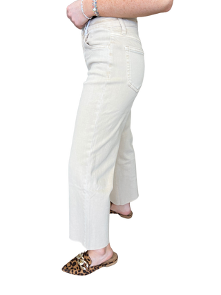 White Swan High Rise Crop Wide Leg