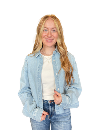Relaxed Crop Denim Jacket